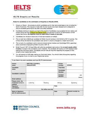 ielts remark form|Downloadable Forms .